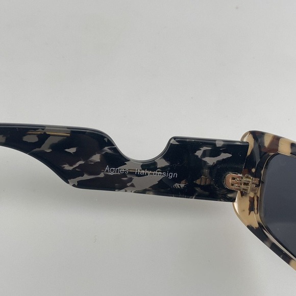 Agnes Piana-Dalmata Sunglasses mod AGN001 Rectangular Tortoise Cat Eye Polarized main image 5